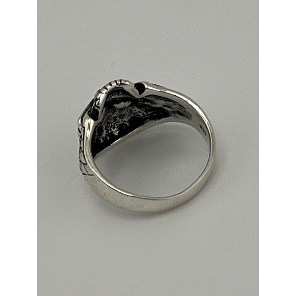 Skull Men’s Sterling Silver 925 Ring Size 9 - Picture 11 of 12
